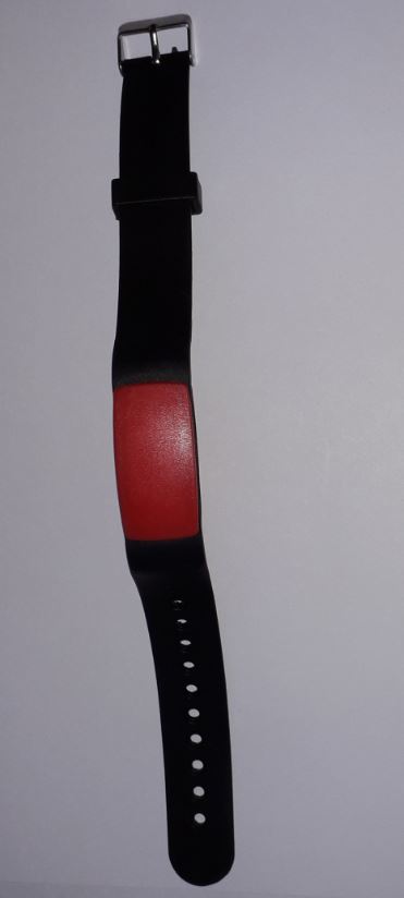 RFID karóra, keskeny, fém csattal, 125kHz